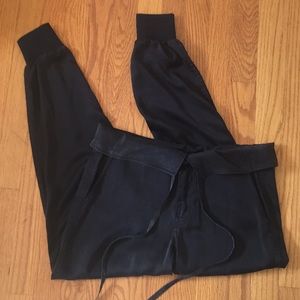 Black Silk Joggers by Rich & Skinny